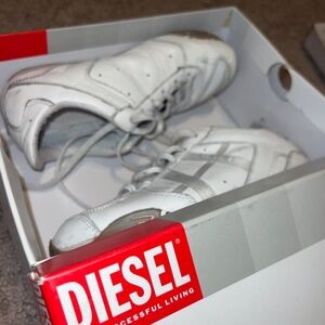 Diesel Remy Vintage White Trainers